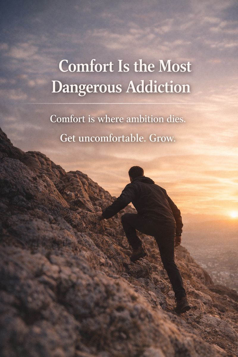 Comfort Is the Most Dangerous Addiction-By Edwin Moses Mbuvi